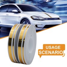 Adesivi Strisce Auto Antigraffio Decalcomania Doppia Linea Per Barche Bici Oro N