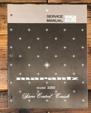 Marantz Modello 3250 Preamplificatore/Preamplificatore Manuale di Servizio *Originale*