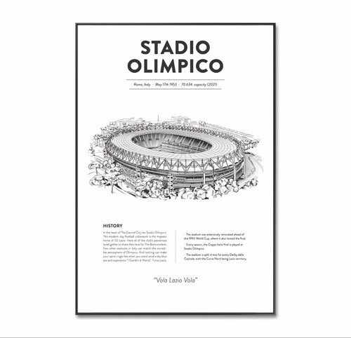 Lazio football poster - ss,