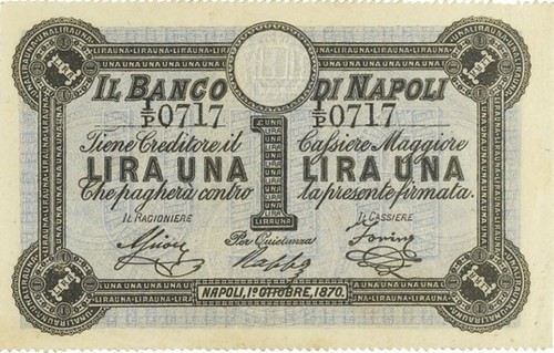 Italia lire banco di - lire,