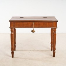 TAVOLINO CON RIBALTA IN NOCE