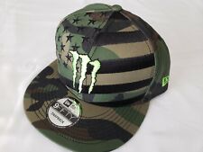 Cappello Berretto Monster Energy New Era 9Fifty Atleta Snapback Mimetico **NUOVO**