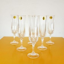Set di 6 Flute in Cristallo