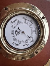 VECCHIO BAROMETRO DA PARETE IN OTTONE - OGGETTO D'ARREDAMENTO