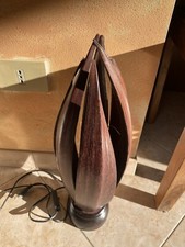 Lampada etnica foglie di cocco 