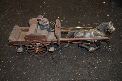 Carrello carrozza legno - carrozza, in