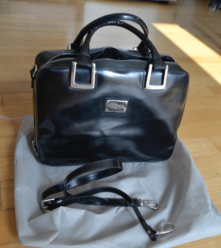 Borsa bag pelle nera black - bag, in