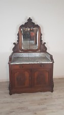 credenza toilette antica Luigi Filippo con marmo in noce metà 1800 Sec XIX  