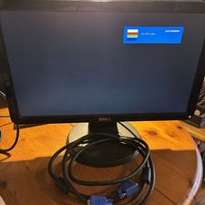 Monitor Dell 19" modello S1909WNf con supporto inclinabile, cavo di alimentazione UK e cavo VGA