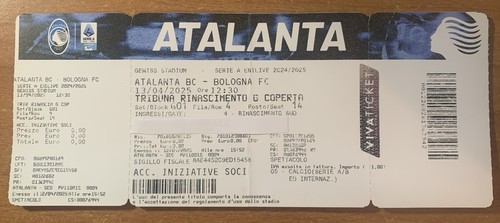 Biglietto stadio ticket - biglietto,