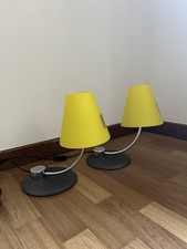 Coppia Di Lampade Abat-jour Vintage In Vetro Di Murano Itre Modello Actus