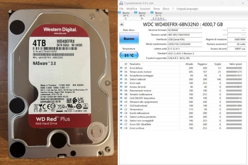 Lotto wd red plus - n., 4tb