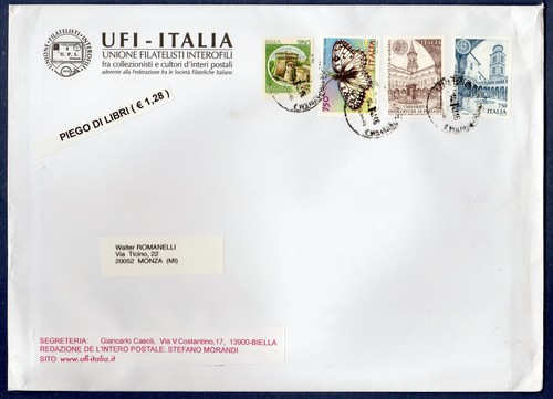 Italia busta piego - busta, libri