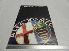 BROCHURE DEPLIANT ORIGINALE PROD ALFA ROMEO ARNA 33 GIULIETTA ALFETTA SPIDER GTV