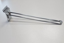 GANCI DOPPIO ESPOSITORI CM 30 d 4,5 PORTA BLISTER ACCIAIO CROMAT PANNELLO DOGATO