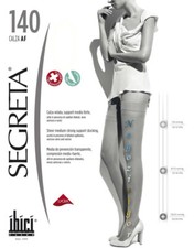 1 CALZA 140 x REGGICALZE ELASTROCOMPRESIVE RIPOSANTI DONNA IBICI SEGRETA