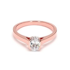 Anello ovale argento sterling