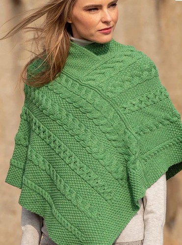 Aran crafts poncho cape - aran,