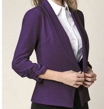 Blazer aperto Emery Rose viola scuro taglia large