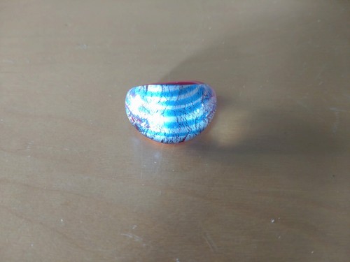Anello vetro artistico di - anello,