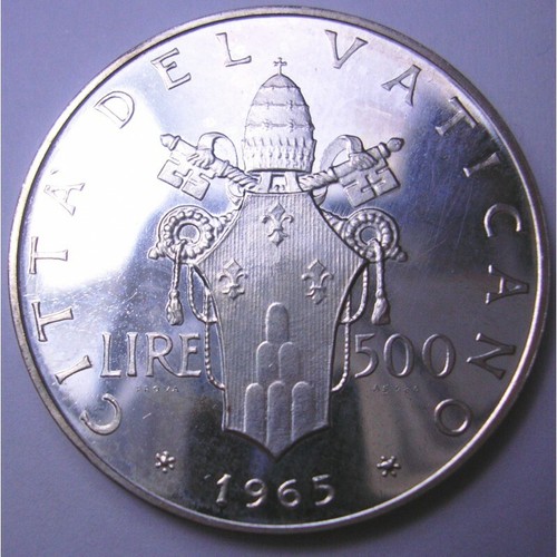 Vaticano 500 lire silver - 500, ag