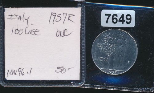 Italy 100 lire 1957 - -,