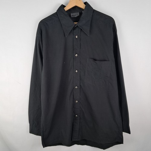 Camicia versace colore nero - camicia,