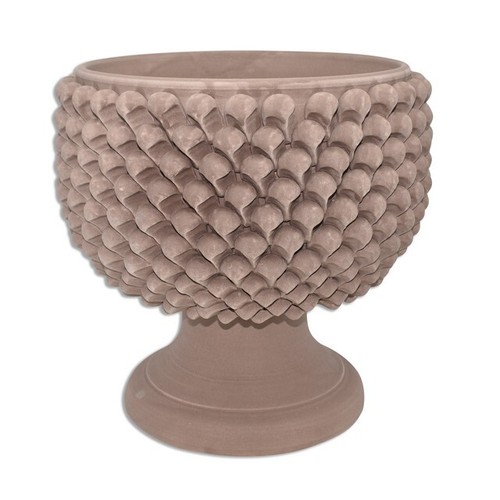 Vaso ceramica grande con gambo