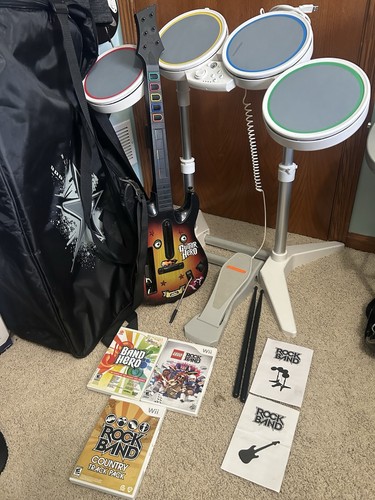 Nintendo wii rock band set - nintendo,