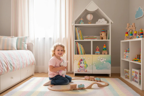 Mobiletto libreria unicorno - libreria,