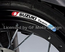 Suzuki Team GSX-R 600 750 1000 gsxr 8x decalcomanie ruote adesivi cerchio punti