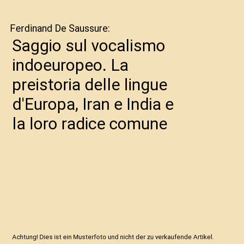 Saggio sul vocalismo