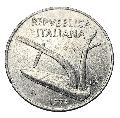 1974 italia moneta lire - 1974,