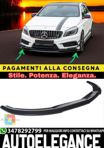 Splitter anteriore nero - anteriore,