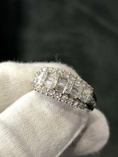 14k Oro Bianco Massiccio