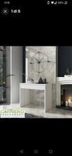 Tavolo consolle allungabile 3 metri bianco salvaspazio design DIADEMA Gihome®