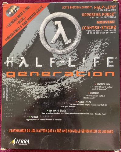 Jeu big box half - box, half-life