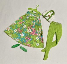 Abito vintage Francie 1968 TENTERRIFIC #1211 vestito, collant, borsa+~ OTTIMO!