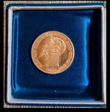 moneta 20 lire 1858 oro 900 . Oro puro 21k Victorio Emanuuele 2