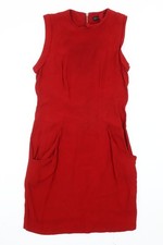 Abito tubino Zara donna rosso
