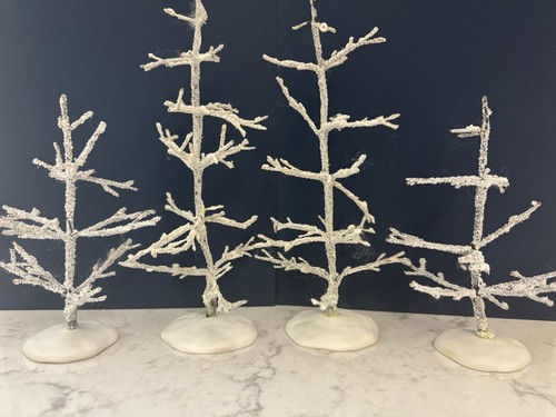 Lemax white bare snow covered - lemax,