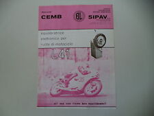 advertising Pubblicità 1976 EQUILIBRATRICE PER RUOTE CEMB L41 - SIPAV