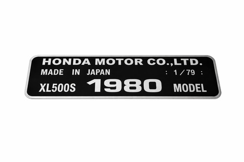 Honda xl500s 1980 targa - honda,