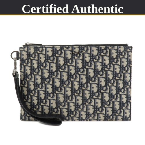 Pochette dior oblique jacquard - pochette,