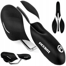 Sella bici mtb bianco e nero