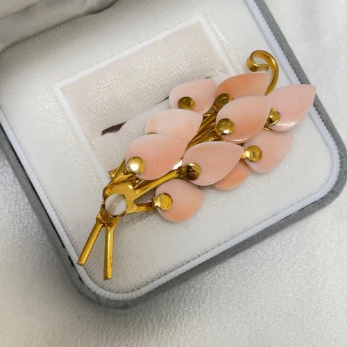 Spilla vintage rosa - , conchiglia
