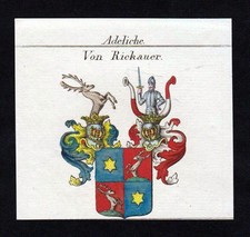 1820 - Rickauer Wappen Adel