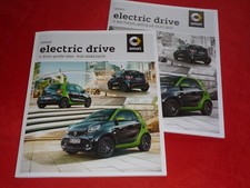 Brochure SMART 453 Fortwo Forfour Cabrio electric drive + listino prezzi del 2017