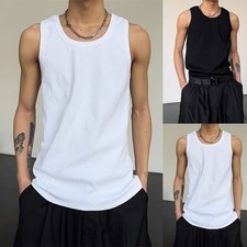 Gilet Bodybuilding Uomo Per Attività Sportive Nuovo Condizione Stile O-Neck