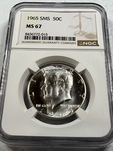 1965 kennedy mezzo dollaro - us,